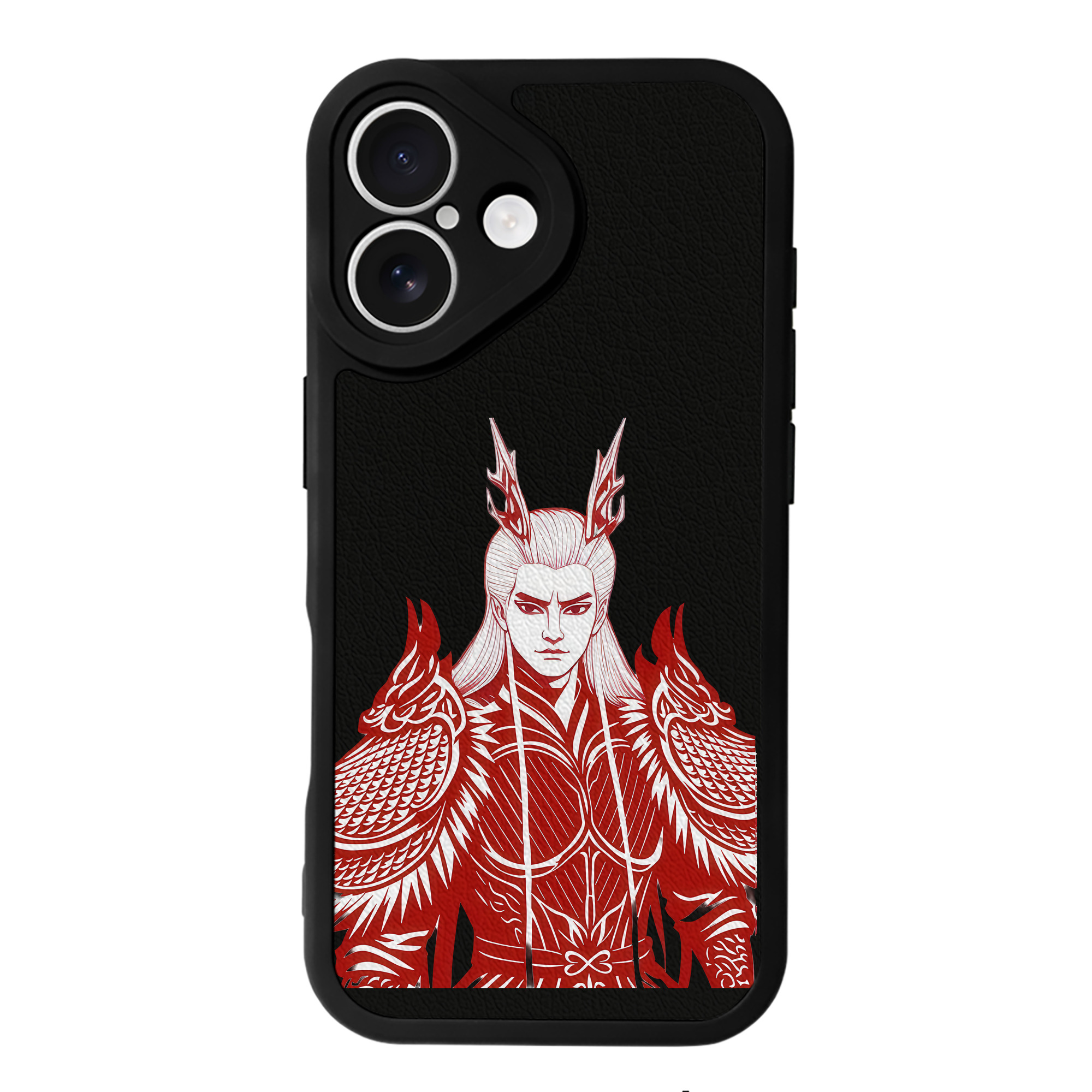 （画像用） Ne Zha 2 ナタ 魔童の大暴れ 【iPhone 16シリーズ対応】シリコンスマホケース（レザー調） 材質：シリコン
